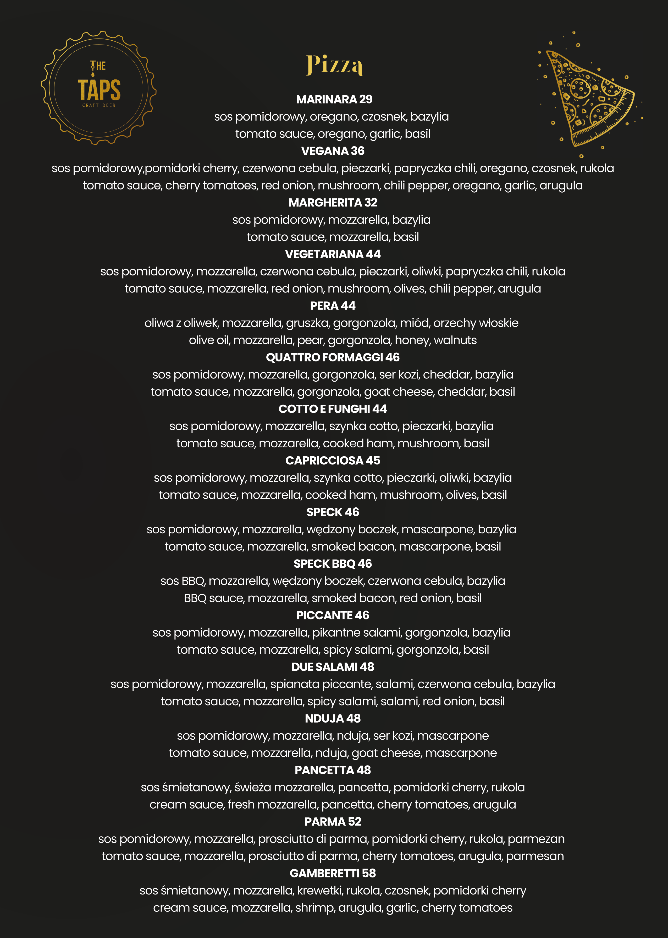Menu page 1
